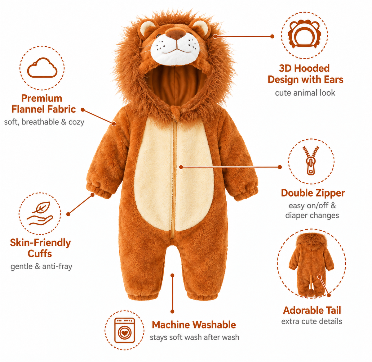 Cozy Lion Onesie