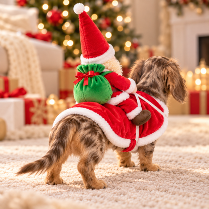 Santa Rider Pet Costume