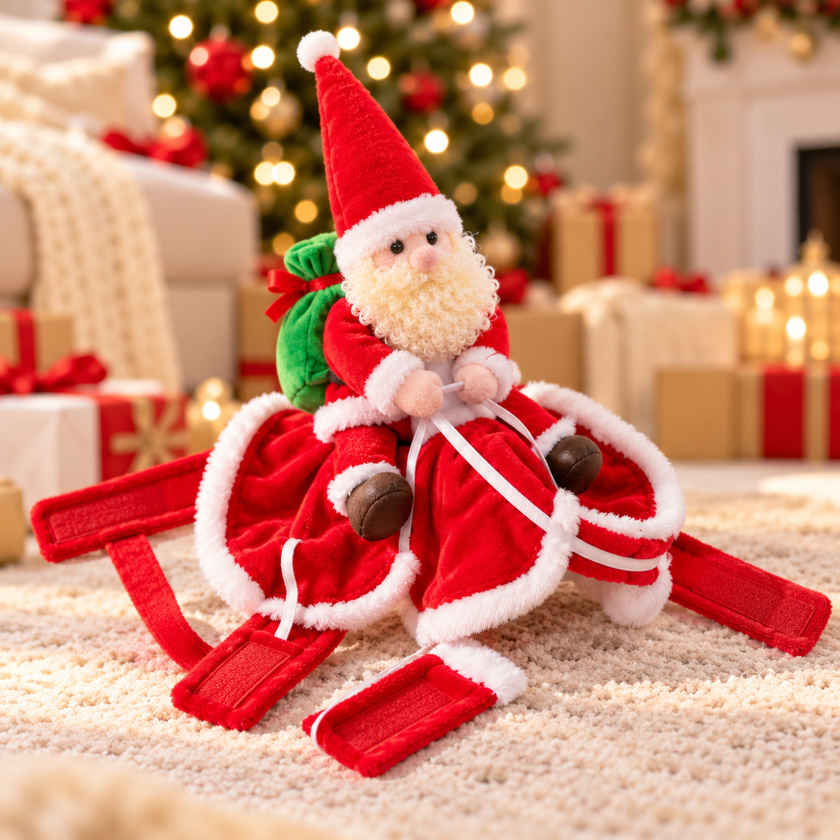 Santa Rider Pet Costume